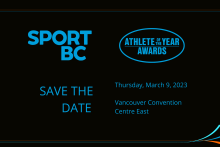 Sport BC Announces 55th Athlete of the Year Awards